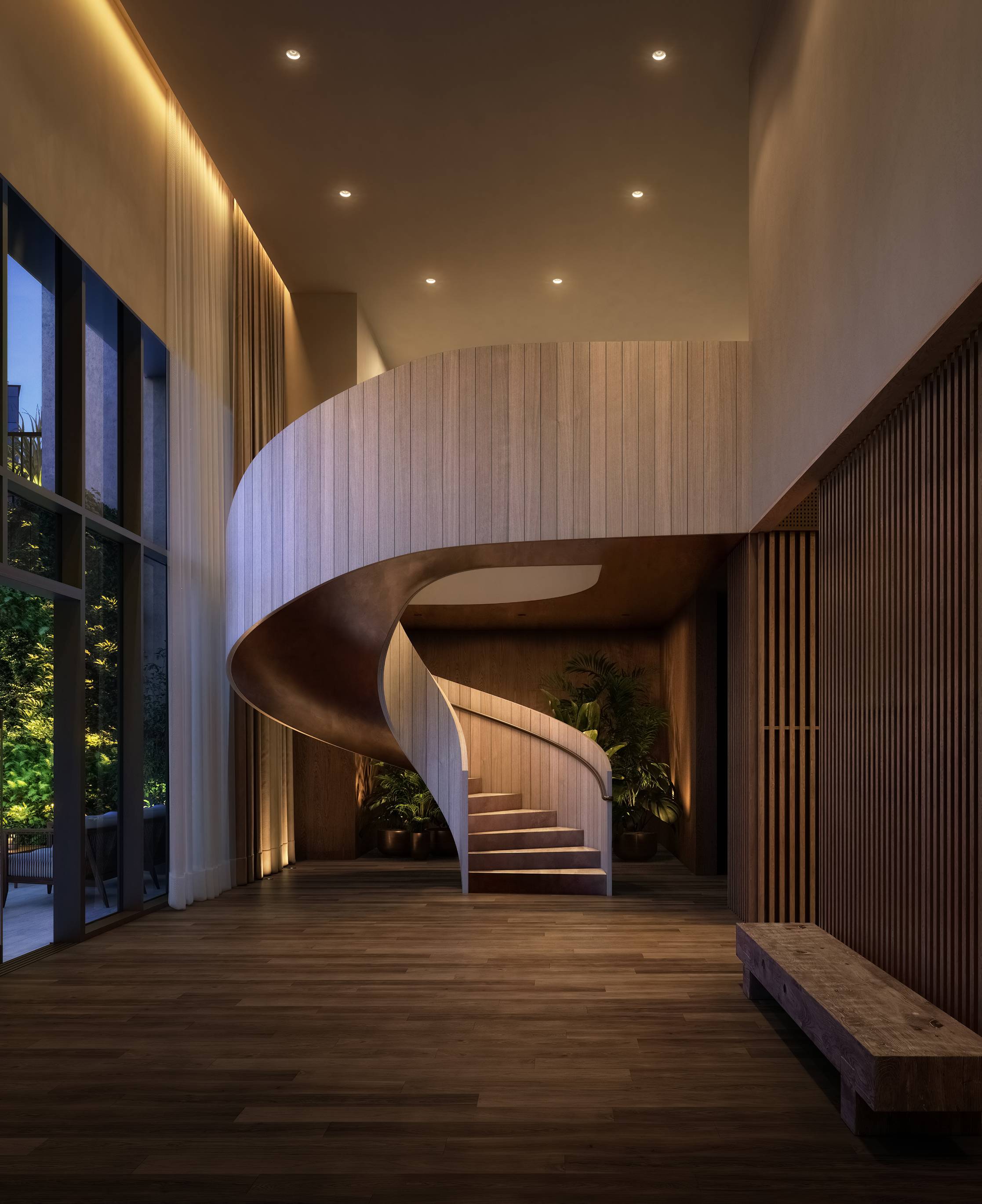 Sculptural Feature Stair